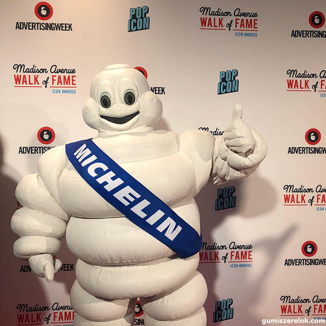 A reklám-, branding- és marketingszektort vezető szereplők számára rendezett nemzetközi Advertising Week konferencia sorozat keretében október 1-én New Yorkban. A rendezvénysorozat amerikai szervezője a Michelin híres kabalájának adta át a megtisztelő „Icon of the Millenium” címet.