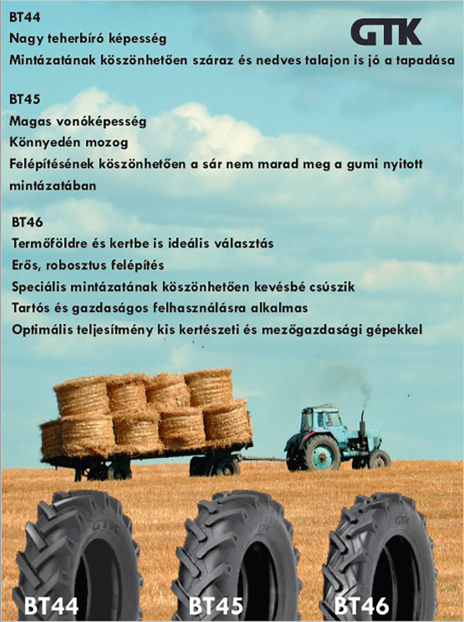  A Baltyre Hungary Kft. Kiemelkedően fontos piaci részt fed le mezőgazdasági, ipari, kertészeti, offroad, motocross gumik tekintetében. 