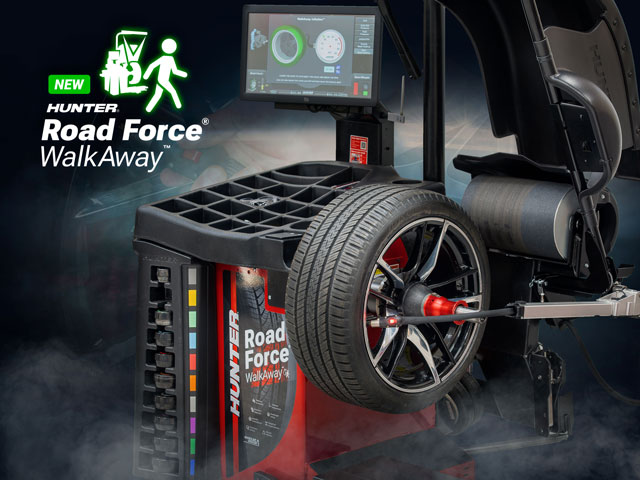 A Hunter Engineering bemutatja az új Road Force® WalkAway™ kerékkiegyensúlyozó gépet, amely akár 45 százalékkal is képes csökkenteni a négy kerék cserélésének idejét.
