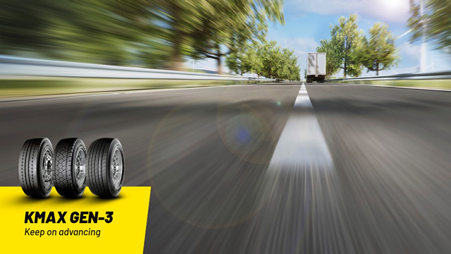 A Goodyear bemutatja a KMAX GEN-3 teherabroncs-családot, amely a vállalat egyik legsikeresebb termékvonalának legújabb generációja.