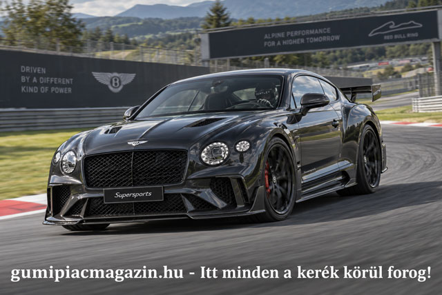 Bentley Supersports Pirelli P Zero Trofeo RS abroncsokkal versenypályán