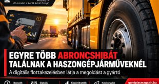 Continental teherautó-abroncs és digitális flottakezelés, amely a haszongépjárművek abroncsainak ellenőrzését szemlélteti.