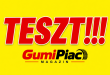 Gumiabroncs teszt, figyelem felhívó plakát!